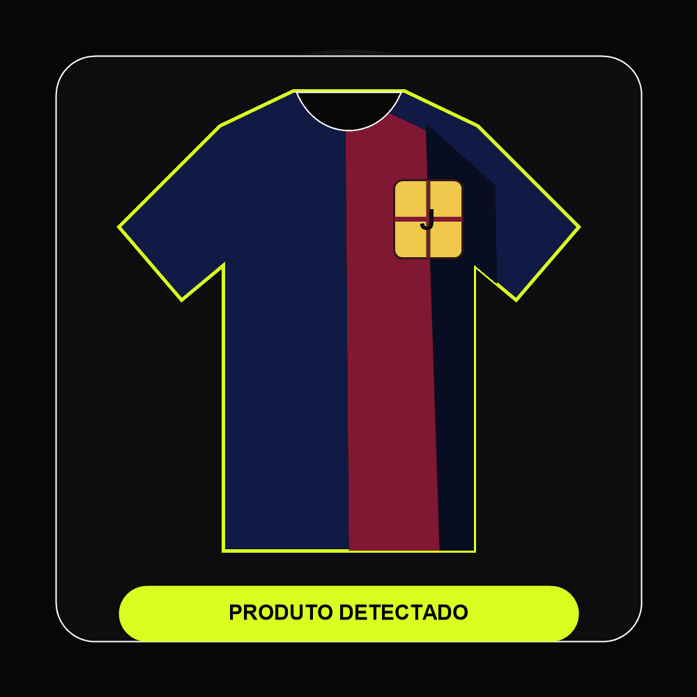 Camiseta detectada para prova virtual